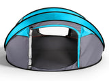 4 Person Pop Up Tent for Camping, Waterproof Instant Family Tent with Front Awning, Automatic Tent 87386314