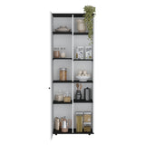 ZUN Hoyt Kitchen Pantry Storage Cabinet With and Five Interior and Exterior Shelves B070P173178