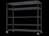 Heavy Duty Shelves 55.12" W Wire Shelving Unit with Wheels 3200LBS NSF Metal Shelves for 30334700