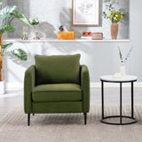Accent Chair for Living Room, Velvet Comfy Single Sofa Chair Mid-Century Modern Armchair with 1 32033954