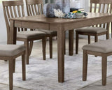 Wire Brushed Brown Finish 1pc Dining Table with 2 Hidden Drawers Casual Dining Room Furniture B011104522