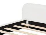 Cozy White Bouce Upholstered Bed - A Dreamy Addition to Your Bedroom, Full N769P365684A