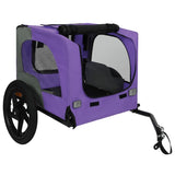 Outdoor Heavy Duty Collapsible Pet Bike Trailer with 16-Inch All-Terrain Wheels & Universal Hitch W1364P268345