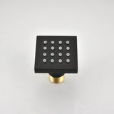 Shower System, 10-Inch Matte Black Full Body Shower System with Body Jets, Square Rainfall Shower 06159140