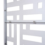 Outdoor & Indoor Privacy Metal Privacy 76" H48" W, Freestanding Decorative Privacy W465P193193