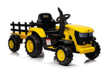 ZUN Ride on Tractor, 12 V Battery Powered Electric Vehicle Toy w/Remote Control,music, LED Lights, W1760P155330