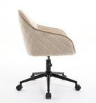 ZUN Velvet Office Desk Chair, Modern Home Desk Chair with Wheels , Vanity Chairs for Living Room, W2725P190515