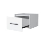 ZUN Elfrida Wall-Mounted Nightstand, Sleek Single-Drawer Design with Spacious Top Shelf B128P148912