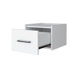 ZUN Elfrida Wall-Mounted Nightstand, Sleek Single-Drawer Design with Spacious Top Shelf B128P148912