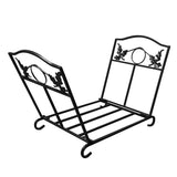 Folding Log Storage Rack, Log Holder Firewood Racks,Black 47640468
