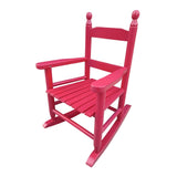 ZUN Children's rocking rose red chair- Indoor or Outdoor -Suitable for kids-Durable 01417255