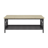 3-Piece Occasional Table Set Coffee Table and 2 End Tables Faux Marble Black Metal Finish Living B011P289731