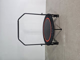 ZUN 48" Foldable Mini Trampoline Max Load 300lbs, Fitness Rebounder with Adjustable Foam Handle, 66837725