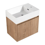 24 Inch Bathroom Cabinet With Sink,Soft Close Doors,Float Mounting Design, For Small Bathroom W999P228748