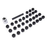 32Pcs Wheel Lock Lug Nut Master Key Set Removal Socket Tool Kit for Mercedes-Benz 24012430