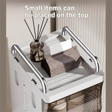 Small Narrow Storage Cabinet with Doors and Shelves Slim Waterproof Bathroom Storage Organizers 56529672