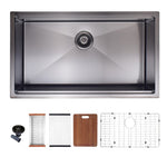 ZUN Workstation 32" L X 19" W Undermount Kitchen Sink With Accessories W122546355