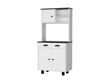 Emily White and Wengue 1-Drawer Kitchen Pantry B062P175052