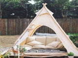 Outdoor Indian Pyramid Tent 3-4 Person Camping Tent with 300D Oxford Fabric Waterproof Luxury 50009114