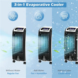 3-in-1 Air Cooler, Fan & Humidifier - Honeycomb Cooling Pad, Anion Generator, Remote Control & 26954990
