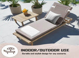 Outdoor Chaise Lounge Cushion, 72 in. x 21 in. x 3 in. Waterproof Fade-Resistant Patio Chair Pad for 78970355