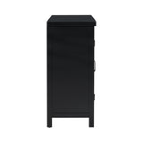 U_STYLE 4-Door Storage Sideboard with Adjustable Shelves and Retro Atimon Handles ,Ample N711P218615B