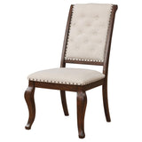 Cream and Antique Java Tufted Back Dining Chair B062P153690