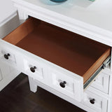 Transitional Style White Color Solid wood 1pc Nightstand Only Bedroom Furniture Bedside Table Round B011140213