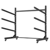 41"H Freestanding Kayak Storage Rack Holds 3 Kayaks, Heavy-Duty Adjustable Stand with Lockable T2398P305830