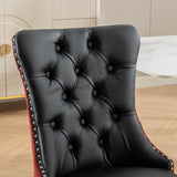 A&A Furniture, Nikki Collection Modern, High-end Tufted Solid Wood Contemporary PU and Velvet W1143P151482