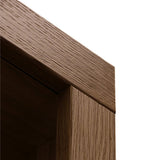 Laurel Canyon 80 inch high Bookshelf, No Assembly Required, Oak Bourbon Finish B108P292286