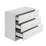 ZUN [FCH] Modern Simple 3-Drawer Dresser White 80193999