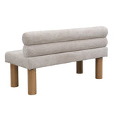 Upholstered Dining Bench, End of Bed, Entryway Bench, Boucle Ottoman for Dining Room, Bedroom, N779P292154E