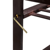 Concise 12-Batten 4 Tiers Bamboo Shoe Rack Coffee 55358061