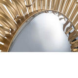 ZUN 27" in Sunburst Design Wall Mirror Decorative Golden Finish for Entryway, Modern Living room W2078124329