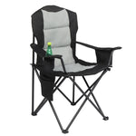 ZUN 35*22*41in Camping Chair Fishing Chair Folding Chair Black Gray 29352425