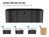 13 Gallon 50L Kitchen Foot Pedal Operated Soft Close Trash Can - Stainless Steel Ellipse Bustbin W1550P154901