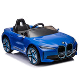 ZUN Licensed BMW I4,12v Kids ride on car 2.4G W/Parents Remote Control,electric car for kids,Three speed W1396104254