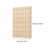 4060cm Solid Wood Pegboard 1 Panel An INS style decorative and storage integrated log 24987299