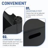 41*41*53.5cm Square Black Gas Storage Garden Iron Side Table 68938570