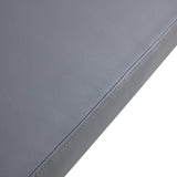 51.5" Decorative Stainless Steel Contemporary Bench in Faux Leather for Entryway Bench, Bedroom end N752P186171G