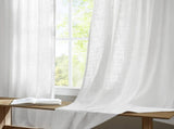 2- Piece 40x102" 300gsm poly linen curtain with 7 pinch pleat per pc B035P482982