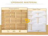 4-Panel 6ft Natural Wood Folding Screen Freestanding Room Divider for Home & Office 81614693