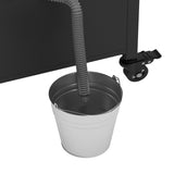 K&K 55.5" Kitchen Island with Sink, Metal Grill Cart Table with 304 Stainless Steel Sink, N707P270780B