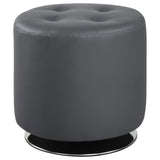 Grey Round Ottoman B062P153812