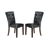 Faux Leather Upholstered Dining Chair, Black SR011750