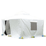 12'x12' Gazebo Cover for Hardtop Gazebos, Outdoor Universal Winter Gazebo Cover with Sidewalls and W1859P226063