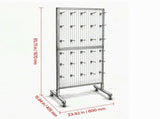 23.6 x 63 in Standing Pegboard Display Stand, with 30 Hooks for Grocery & Jewelry Shop 91292335