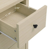 Modern 2 Door 3 Drawer Storage Cabinet,Buffet Cabinet with 2 Embossed Door for Living Room, Kitchen, W688P223053