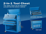 Tool Chest, 8-Drawer Rolling Tool Storage Cabinet with 2 in 1 Detachable Top Tool Box, Liner, 51693910